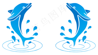 海豚矢量图图片