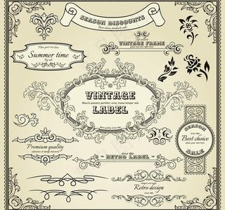 欧式花纹 边框图片