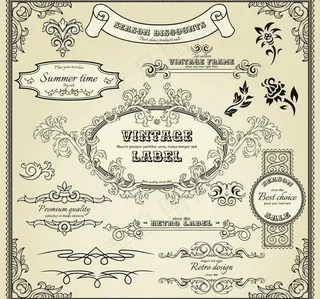 欧式花纹 边框图片