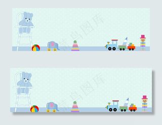 冰淇淋色卡通儿童婴儿用品海报背景