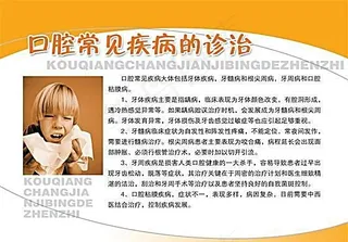 口腔常见疾病的诊治 医院医疗知识墙...
