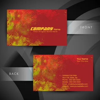 高档大气精致简洁名片设计模板