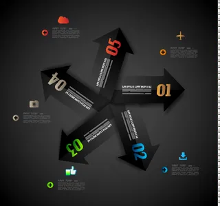 精品信息图表矢量ppt元素合辑