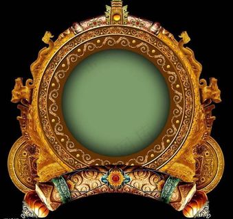 *中国古典黄金相框图片