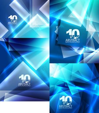 炫蓝背景矢量素材