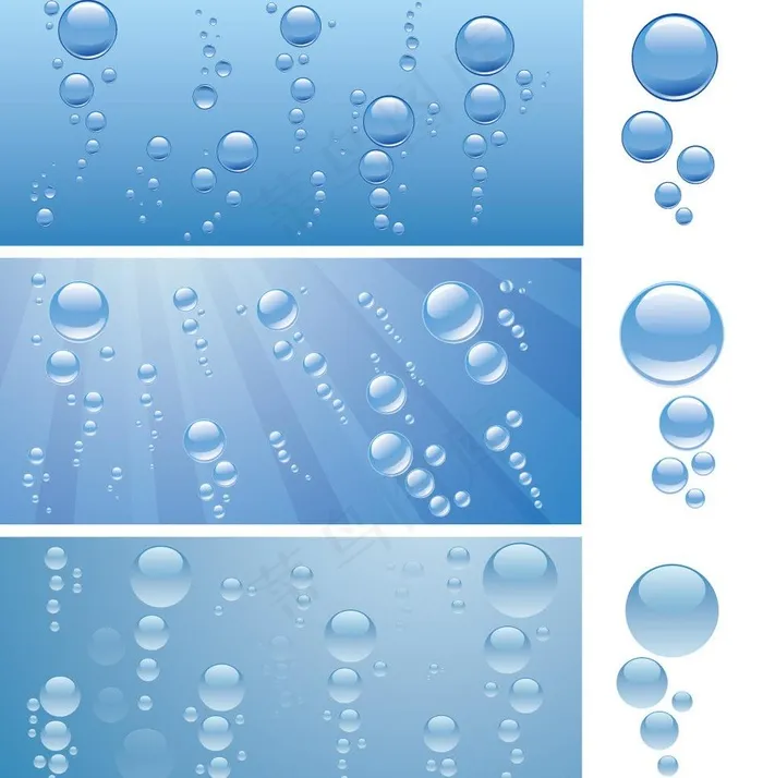 水滴背景图片ai矢量模版下载