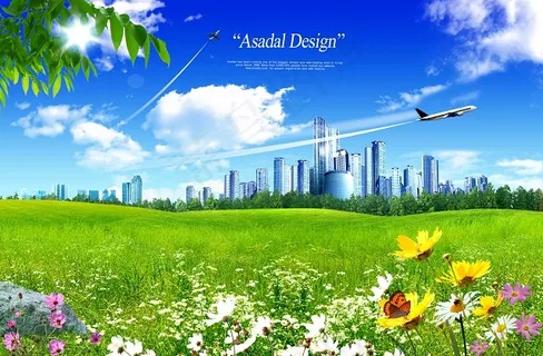 草地上的美丽花丛