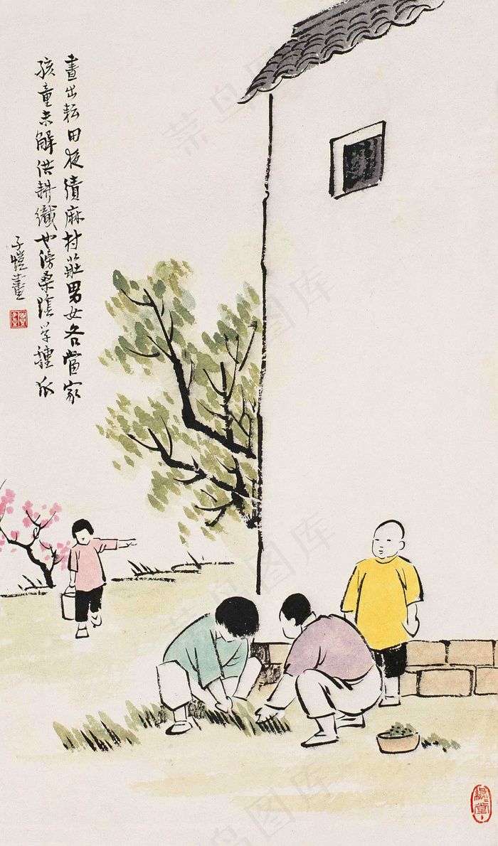人物国画图片