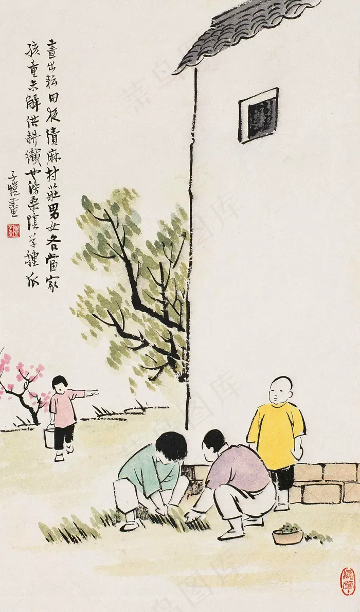 人物国画图片