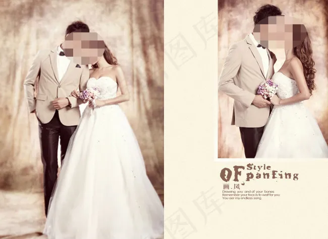 婚纱素材素材下载psd模版下载