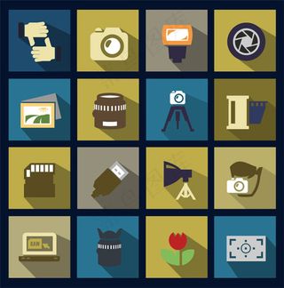创意摄影元素图标