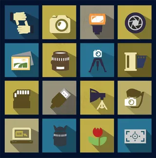 创意摄影元素图标