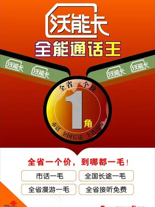 联通沃能卡图片