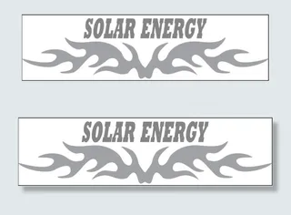 银灰色火焰装饰标签图案