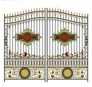 高清欧式铁艺门图片