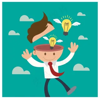 矢量创意主意想法插画