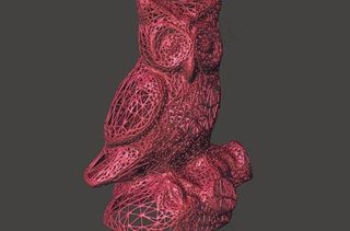 猫头鹰雕像3D扫描（Voronoi...