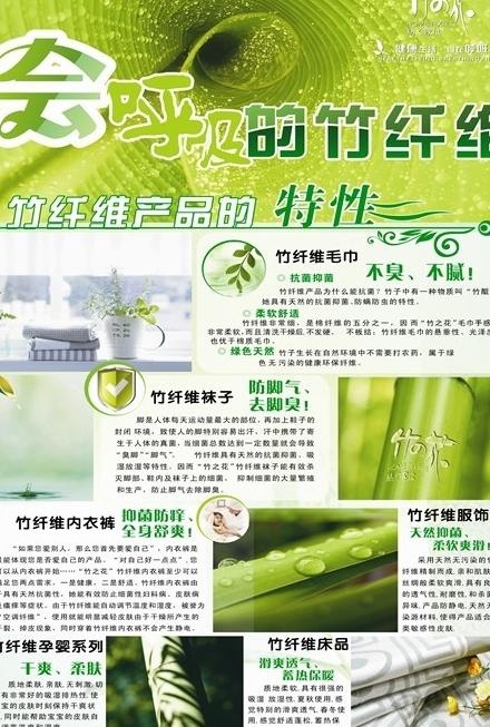 竹子宣传海报图片(500X800)cdr矢量模版下载