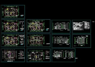 幼儿园施工图cad图纸