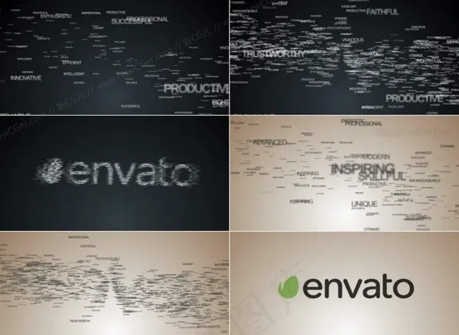 3d文字ae模板素材下载 3d文字...