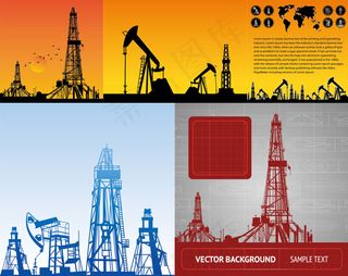 施工器械剪影矢量素材