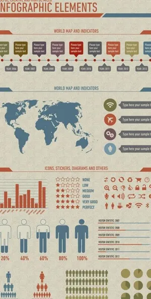 商业数据表矢量素材二