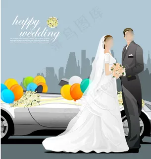 高精写实婚礼人物