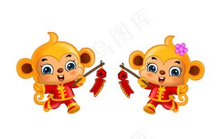 猴年喜兴大吉素材图片