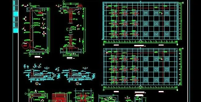 供水工程工清水池配筋设计图