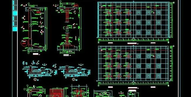供水工程工清水池配筋设计图