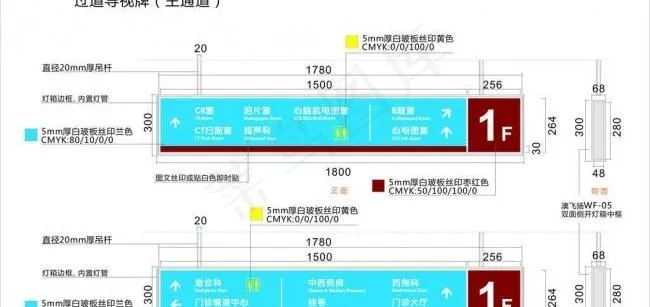 医院标识牌图片cdr矢量模版下载