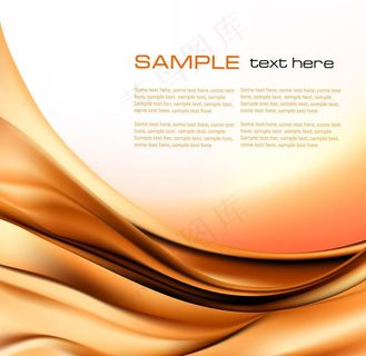 咖啡色流畅动感线条图片