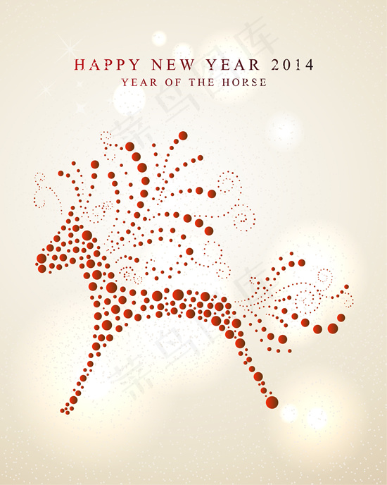 2014新年快乐抽象背景矢量素材eps,ai矢量模版下载