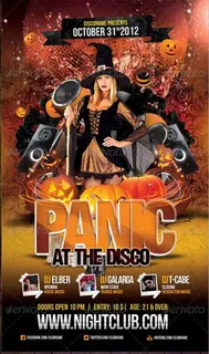 panic国外酒吧平面素材创意海报