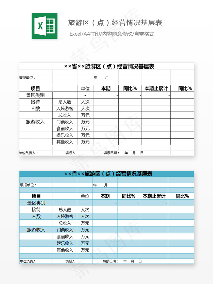 旅游区（点）经营情况基层表