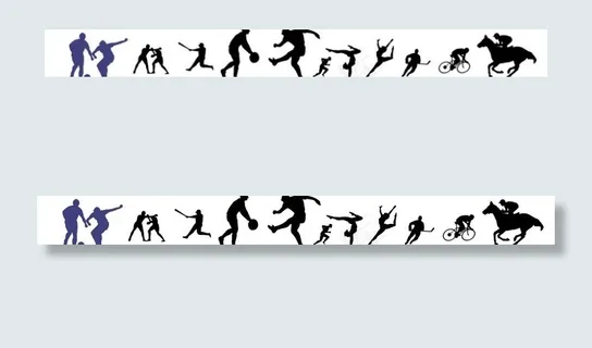 部分体育项目抠好的全黑人物图片