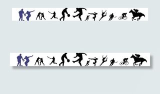 部分体育项目抠好的全黑人物图片