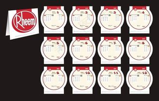 2012年挂历设计矢量素材