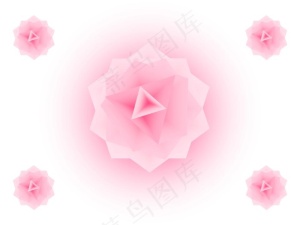 粉色梦幻玫瑰背景PPT模板预览图