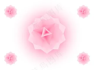 粉色梦幻玫瑰背景PPT模板