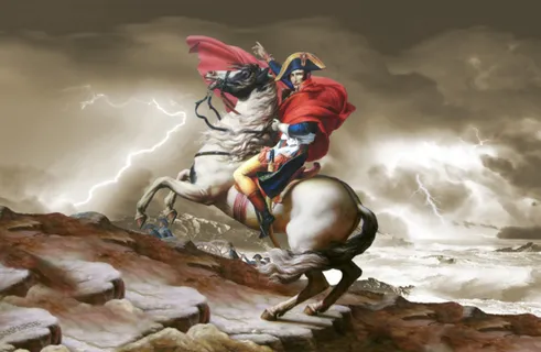 跨越阿尔卑斯山圣伯纳隘口的拿破仑 跨越阿尔卑斯山圣伯纳隘口的拿破仑