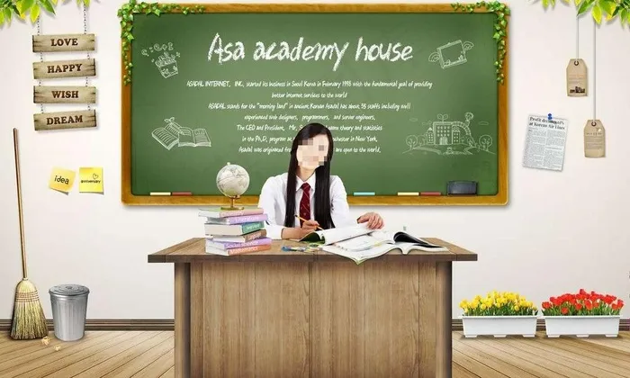 美女大学生图片(3500X2300(DPI:300))psd模版下载