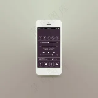 扁平风格手机模板iPhone状态栏 扁平风格手机模板iPhone状态栏