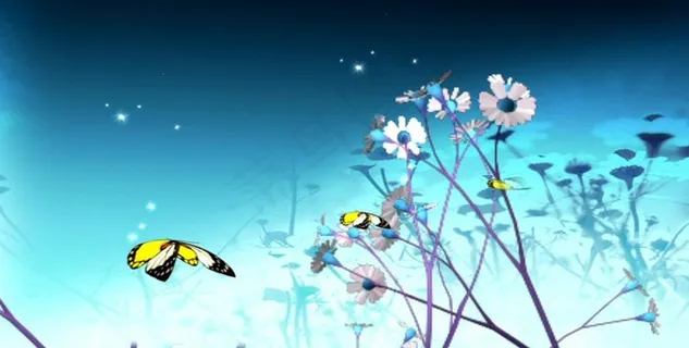 鲜花蝴蝶视频背景图片 鲜花蝴蝶视频背景图片