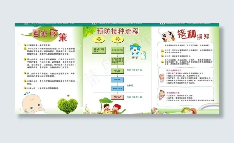预防接种政策图片cdr矢量模版下载