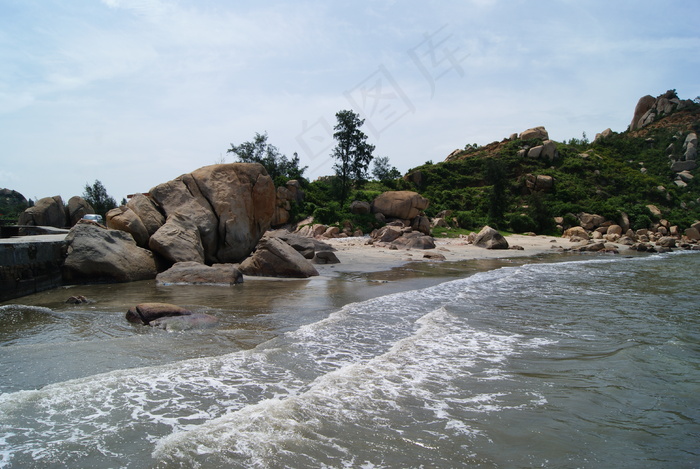 海边风光 石头图片