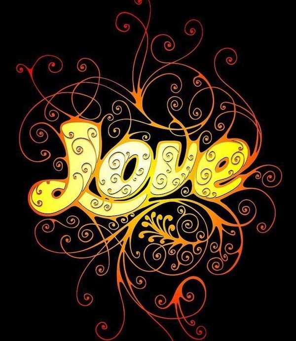 爱情流行字体设计矢量素材