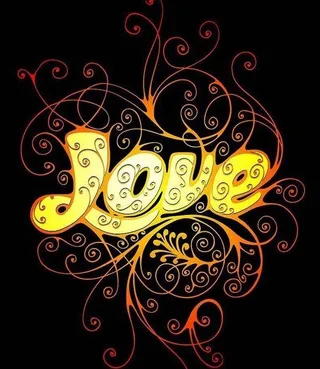 爱情流行字体设计矢量素材