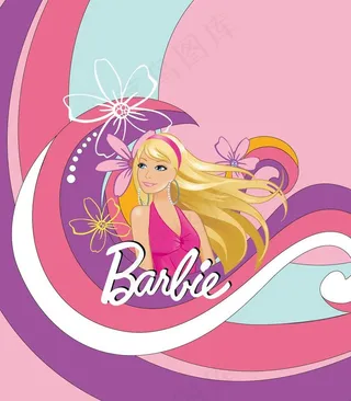 芭比印花图案图片