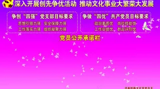 党员公开承诺栏图片